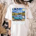 Van Go Retro Vanlife Art Teacher Women's Comfort Colors T-Shirt Back Print Ivory