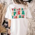 Verry Merry Speech Language Pathologist Teacher Christmas Women's Comfort Colors T-Shirt Back Print Ivory Verry Merry Speech Language Pathologist Teacher Christmas Women's Comfort Colors T-Shirt Back Print Ivory