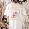Weird Science Skeleton Halloween Teachers Brew Knowledge Women's Comfort Colors T-Shirt Back Print Ivory