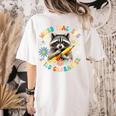 Weird Teachers Build Character Raccoon Colourful Floral Women's Comfort Colors T-Shirt Back Print Ivory Weird Teachers Build Character Raccoon Colourful Floral Women's Comfort Colors T-Shirt Back Print Ivory
