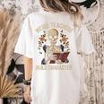 Weird Teachers Build Character Skeleton Book Halloween Women Women's Comfort Colors T-Shirt Back Print Ivory