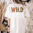 Wild About Kindergarten Teacher Leopard Print Women's Comfort Colors T-Shirt Back Print Ivory Wild About Kindergarten Teacher Leopard Print Women's Comfort Colors T-Shirt Back Print Ivory