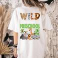 Wild About Preschool Teacher Student Preschool Zoo Safari Women's Comfort Colors T-Shirt Back Print Ivory Wild About Preschool Teacher Student Preschool Zoo Safari Women's Comfort Colors T-Shirt Back Print Ivory