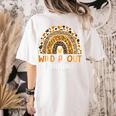 Wild About Reading Teacher Back To School Leopard Rainbow Women's Comfort Colors T-Shirt Back Print Ivory Wild About Reading Teacher Back To School Leopard Rainbow Women's Comfort Colors T-Shirt Back Print Ivory