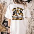 Wild About Reading Tiger For Teachers & Students Women's Comfort Colors T-Shirt Back Print Ivory Wild About Reading Tiger For Teachers & Students Women's Comfort Colors T-Shirt Back Print Ivory