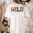 Wild About My Students Shirt Animals Teacher Women's Comfort Colors T-Shirt Back Print Ivory
