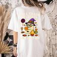 Will Trade Students For Candy Teacher Ghost Halloween Women's Comfort Colors T-Shirt Back Print Ivory Will Trade Students For Candy Teacher Ghost Halloween Women's Comfort Colors T-Shirt Back Print Ivory