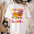 Will Trade Students For Candy Teacher Halloween Women's Comfort Colors T-Shirt Back Print Ivory