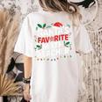Xmas Lighting Santa's Favorite Math Teacher Christmas Women's Comfort Colors T-Shirt Back Print Ivory Xmas Lighting Santa's Favorite Math Teacher Christmas Women's Comfort Colors T-Shirt Back Print Ivory