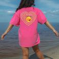 100 Days Of School Bee Hive Tree Hearts Teachers Student Kid Women's Comfort Colors T-Shirt Back Print Crunchberry