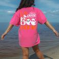 5th Grade Boo Crew Teachers Students Ghost Halloween Women's Comfort Colors T-Shirt Back Print Crunchberry