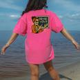 67 Teacher Halloween Skeleton Six Seven Meme Math Women's Comfort Colors T-Shirt Back Print Crunchberry