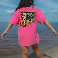67 Teacher Halloween Skeleton Women's Comfort Colors T-Shirt Back Print Crunchberry