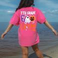 7th Grade Boo Crew Teacher Student Halloween Costume Women's Comfort Colors T-Shirt Back Print Crunchberry 7th Grade Boo Crew Teacher Student Halloween Costume Women's Comfort Colors T-Shirt Back Print Crunchberry
