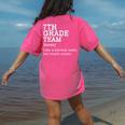 7th Grade Team Back To School Teacher Seventh Grade Team Women's Comfort Colors T-Shirt Back Print Crunchberry 7th Grade Team Back To School Teacher Seventh Grade Team Women's Comfort Colors T-Shirt Back Print Crunchberry