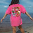 ABCs Learning Kindergarten Teacher Christmas Lights Alphabet For Men Women Kids Women's Comfort Colors T-Shirt Back Print Crunchberry