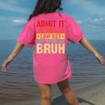 Admit It You Low Key Love Technology Bruh Teacher Kid Women's Comfort Colors T-Shirt Back Print Crunchberry Admit It You Low Key Love Technology Bruh Teacher Kid Women's Comfort Colors T-Shirt Back Print Crunchberry