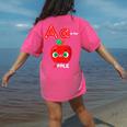 A Is For Apple Pre-K Kindergarten Teacher Student Women's Comfort Colors T-Shirt Back Print Crunchberry