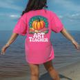 Art Teacher Pumpkin Painting Halloween Costume Women's Comfort Colors T-Shirt Back Print Crunchberry Art Teacher Pumpkin Painting Halloween Costume Women's Comfort Colors T-Shirt Back Print Crunchberry