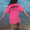 Art Teacher Women's Comfort Colors T-Shirt Back Print Crunchberry Art Teacher Women's Comfort Colors T-Shirt Back Print Crunchberry