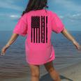 ASL Flag Sign Language Deaf ASL Teacher For Men Women Women's Comfort Colors T-Shirt Back Print Crunchberry