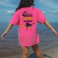This Is My Awesome Teacher Costume Halloween Witch Women's Comfort Colors T-Shirt Back Print Crunchberry