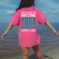 This Is What An Awesome Yoga Instructor Yoga Teacher Women's Comfort Colors T-Shirt Back Print Crunchberry This Is What An Awesome Yoga Instructor Yoga Teacher Women's Comfort Colors T-Shirt Back Print Crunchberry