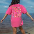 Back To School Kindergarten Teacher ABCs Animals Alphabet Women's Comfort Colors T-Shirt Back Print Crunchberry