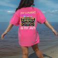 Back To School Retro Reading Is My Jam 80s Teacher Boombox Women's Comfort Colors T-Shirt Back Print Crunchberry Back To School Retro Reading Is My Jam 80s Teacher Boombox Women's Comfort Colors T-Shirt Back Print Crunchberry