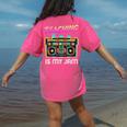 Back To School Retro Teaching Is My Jam 80s Teacher Boombox Women's Comfort Colors T-Shirt Back Print Crunchberry Back To School Retro Teaching Is My Jam 80s Teacher Boombox Women's Comfort Colors T-Shirt Back Print Crunchberry