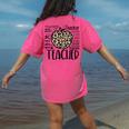 Back To School Teacher Life Apple Leopard Teacher Women Women's Comfort Colors T-Shirt Back Print Crunchberry Back To School Teacher Life Apple Leopard Teacher Women Women's Comfort Colors T-Shirt Back Print Crunchberry