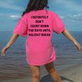 Back To School Teacher Outfit I Definitely Don't Count Down Holiday Break Lie Party Women's Comfort Colors T-Shirt Back Print Crunchberry Back To School Teacher Outfit I Definitely Don't Count Down Holiday Break Lie Party Women's Comfort Colors T-Shirt Back Print Crunchberry
