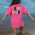 Back To School Third Grade Teacher First Day Of 3rd Grade Women's Comfort Colors T-Shirt Back Print Crunchberry Back To School Third Grade Teacher First Day Of 3rd Grade Women's Comfort Colors T-Shirt Back Print Crunchberry