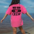 Boo Boo Crew First Aid School Nurse Day Care Teacher Women's Comfort Colors T-Shirt Back Print Crunchberry Boo Boo Crew First Aid School Nurse Day Care Teacher Women's Comfort Colors T-Shirt Back Print Crunchberry