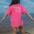 Bruh Science Like Magic But Real Teachers Students Scientist Women's Comfort Colors T-Shirt Back Print Crunchberry