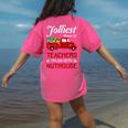 Bunch Of Teachers This Side Of The Nuthouse Xmas Women's Comfort Colors T-Shirt Back Print Crunchberry Bunch Of Teachers This Side Of The Nuthouse Xmas Women's Comfort Colors T-Shirt Back Print Crunchberry