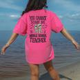 You Cannot Scare Me I'm A Middle School Teacher Halloween Women's Comfort Colors T-Shirt Back Print Crunchberry You Cannot Scare Me I'm A Middle School Teacher Halloween Women's Comfort Colors T-Shirt Back Print Crunchberry