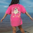 You Can't Scare Me Im A 2nd-Grade Boo Crew Teacher Halloween Women's Comfort Colors T-Shirt Back Print Crunchberry