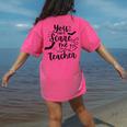 You Can't Scare Me I'm a Teacher Women's Comfort Colors T-Shirt Back Print Crunchberry