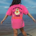 You Can't Scare Me I Teach Daycare Teacher Halloween Ghost Women's Comfort Colors T-Shirt Back Print Crunchberry