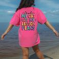My Cat Ate My Lesson Plans Teacher Cat Humor Women's Comfort Colors T-Shirt Back Print Crunchberry My Cat Ate My Lesson Plans Teacher Cat Humor Women's Comfort Colors T-Shirt Back Print Crunchberry