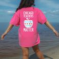 Chicago Teachers Matter Support Union Education Red For Ed Raglan Baseball Tee Women's Comfort Colors T-Shirt Back Print Crunchberry Chicago Teachers Matter Support Union Education Red For Ed Raglan Baseball Tee Women's Comfort Colors T-Shirt Back Print Crunchberry