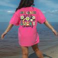My Class Is Full Of Lucky Charms St Patricks Day Teacher Women's Comfort Colors T-Shirt Back Print Crunchberry