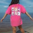 Coquette Bow Spooky Teacher Ghost Halloween Trick Or Teach Women's Comfort Colors T-Shirt Back Print Crunchberry Coquette Bow Spooky Teacher Ghost Halloween Trick Or Teach Women's Comfort Colors T-Shirt Back Print Crunchberry