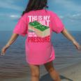 Couldn't Take The Pressure Geology Earth Science Teacher Women's Comfort Colors T-Shirt Back Print Crunchberry