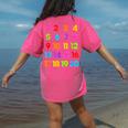 Counting 1-10 Learn To Count Number School Kids Teacher Women's Comfort Colors T-Shirt Back Print Crunchberry Counting 1-10 Learn To Count Number School Kids Teacher Women's Comfort Colors T-Shirt Back Print Crunchberry