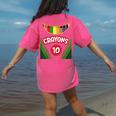 Crayon Box Fun Teacher Student Crayon Squad Halloween 2022 Women's Comfort Colors T-Shirt Back Print Crunchberry