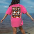 Cute Ghost Book Reading Books Lover Spooky Teacher Halloween Women's Comfort Colors T-Shirt Back Print Crunchberry