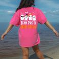 Cute Ghost Team Pre K Boo Crew Halloween Teacher Student Women's Comfort Colors T-Shirt Back Print Crunchberry Cute Ghost Team Pre K Boo Crew Halloween Teacher Student Women's Comfort Colors T-Shirt Back Print Crunchberry