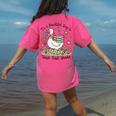 Cute Goose It's A Beautiful Day To Teach 1st Grade Teacher Women's Comfort Colors T-Shirt Back Print Crunchberry